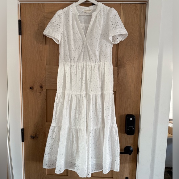 Cynthia Rowley White Eyelet Dress, Size Medium, Excellent Condition - Picture 7 of 8